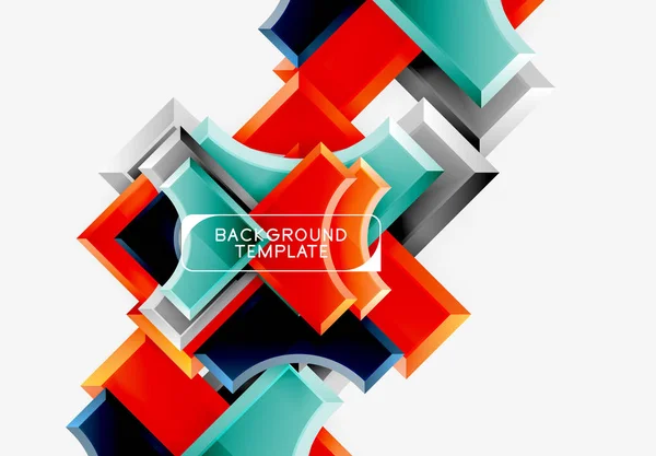 Formas geométricas fondo abstracto — Vector de stock