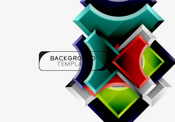 Modern geometrisk abstrakt bakgrund — Stock vektor