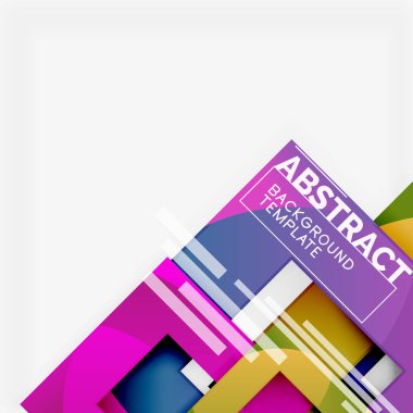 Arka plan soyut kareler, geometrik en az şablonu