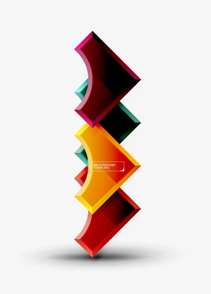 Formas geométricas fondo abstracto — Vector de stock