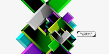 Parlak modern geometrik arka plan, soyut oklar kompozisyon