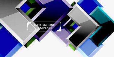 Parlak modern geometrik arka plan, soyut oklar kompozisyon