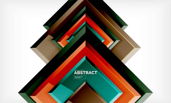 Fondo abstracto cuadrado, diseño geométrico brillante — Vector de stock