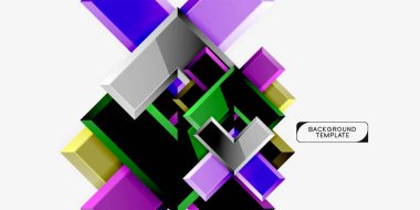 Parlak modern geometrik arka plan, soyut oklar kompozisyon