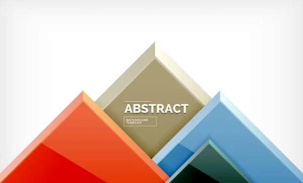 Geometrischer abstrakter Hintergrund, modernes quadratisches Design — Stockvektor