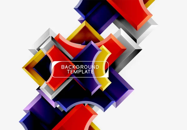 Modern geometriai absztrakt háttér — Stock Vector