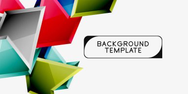 Geometrik minimal tasarım arka planı