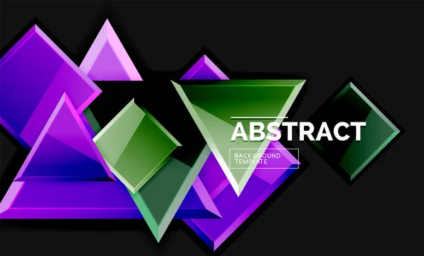 Shiny style geometric background — Stock Vector