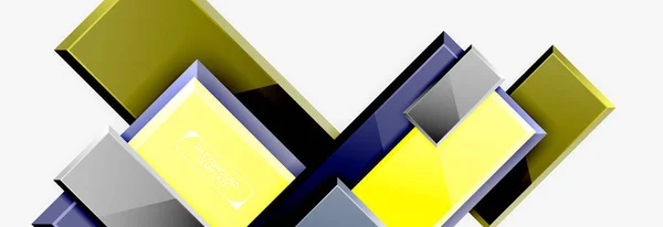 Composición cuadrada abstracta para fondo, banner o logotipo — Vector de stock