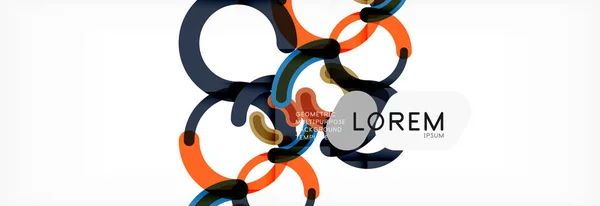 Linear design circle background — Stock Vector