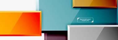 Arka plan, afiş veya logo için soyut kare kompozisyon