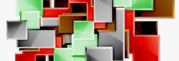 Composición cuadrada abstracta para fondo, banner o logotipo — Vector de stock