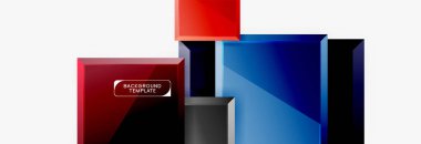 Minimal kare afiş soyut arka plan