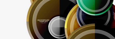 Dairesel desen, soyut daireler kompozisyon