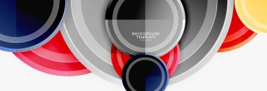 Renkli parlak daireler arka plan