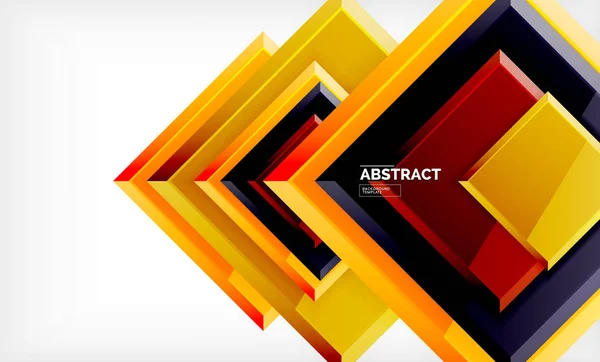 Geometrisch abstracte achtergrond, moderne vierkante ontwerp — Stockvector