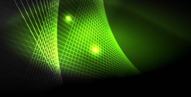 Neon renkli soyut çizgiler