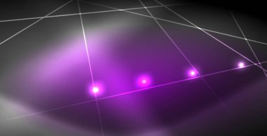 Neon parlayan çizgiler, sihirli enerji uzay ışığı konsepti, soyut arka plan duvar kağıdı tasarımı