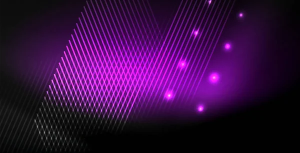 Neon kleur abstracte lijnen — Stockvector