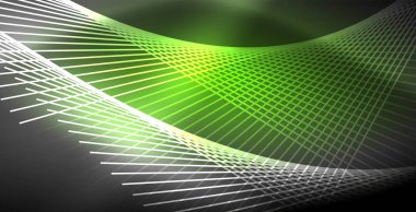 Neon parlayan çizgiler, sihirli enerji uzay ışığı konsepti, soyut arka plan duvar kağıdı tasarımı