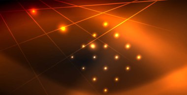 Neon renkli soyut çizgiler