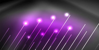 Neon parlayan çizgiler, sihirli enerji uzay ışığı konsepti, soyut arka plan duvar kağıdı tasarımı