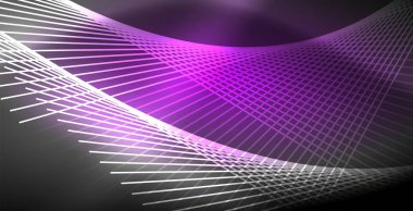 Neon parlayan çizgiler, sihirli enerji uzay ışığı konsepti, soyut arka plan duvar kağıdı tasarımı