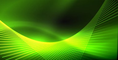 Neon renkli soyut çizgiler