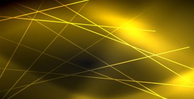 Neon renkli soyut çizgiler