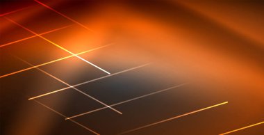 Neon parlayan çizgiler, sihirli enerji uzay ışığı konsepti, soyut arka plan duvar kağıdı tasarımı