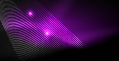 Neon renkli soyut çizgiler