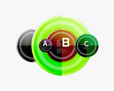 Renkli parlak daireler arka plan