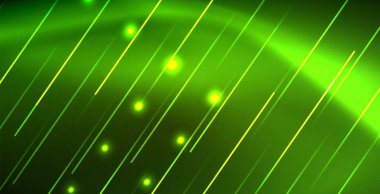 Neon parlayan dalga, sihirli enerji ve ışık arka plan