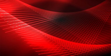 Neon renkli soyut çizgiler