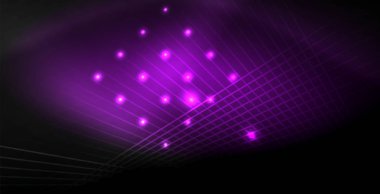 Neon renkli soyut çizgiler