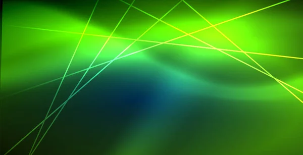 Neon izzó techno vonalak, a kék Hi-tech futurisztikus absztrakt háttér sablon fények — Stock Vector