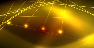 Neon parlayan dalga, sihirli enerji ve ışık arka plan