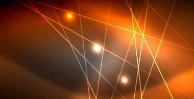 Neon parlayan çizgiler, sihirli enerji uzay ışığı konsepti, soyut arka plan duvar kağıdı tasarımı