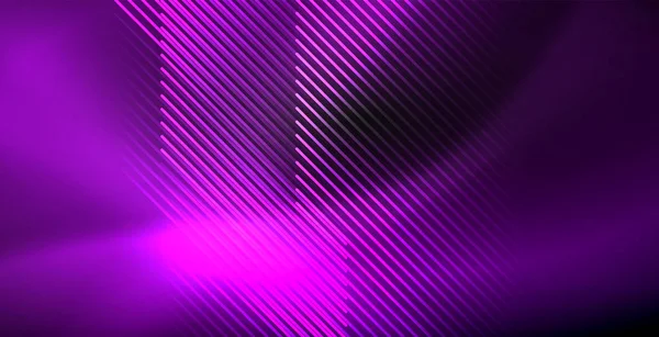 Neonové barevné abstraktní čáry — Stockový vektor