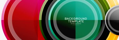 Renkli parlak daireler arka plan