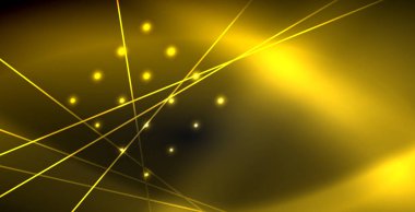 Neon renkli soyut çizgiler