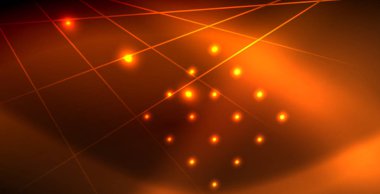 Neon parlayan dalga, sihirli enerji ve ışık arka plan