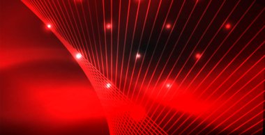 Neon renkli soyut çizgiler