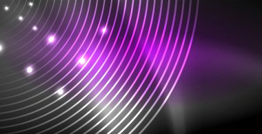 Soyut çizgiler, Modern arka plan ile parlayan parlak neon renkler