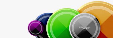 Renkli parlak daireler arka plan