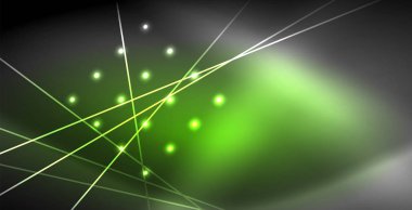 Neon parlayan çizgiler, sihirli enerji uzay ışığı konsepti, soyut arka plan duvar kağıdı tasarımı