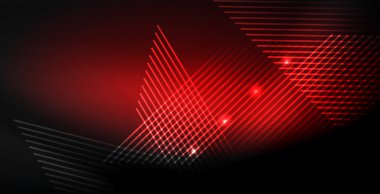 Neon renkli soyut çizgiler