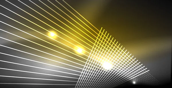 네온빛나는 선, 마법 에너지 우주 빛 개념, 추상적 인 배경 벽지 디자인 — 스톡 벡터