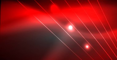 Neon parlayan çizgiler, sihirli enerji uzay ışığı konsepti, soyut arka plan duvar kağıdı tasarımı