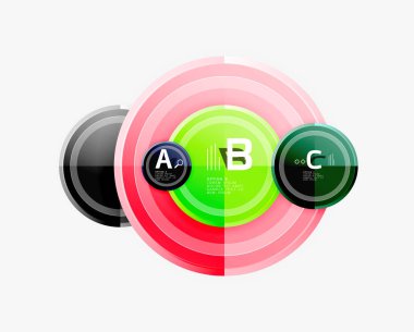 Soyut yuvarlak geometrik şekiller, modern daireler arka plan